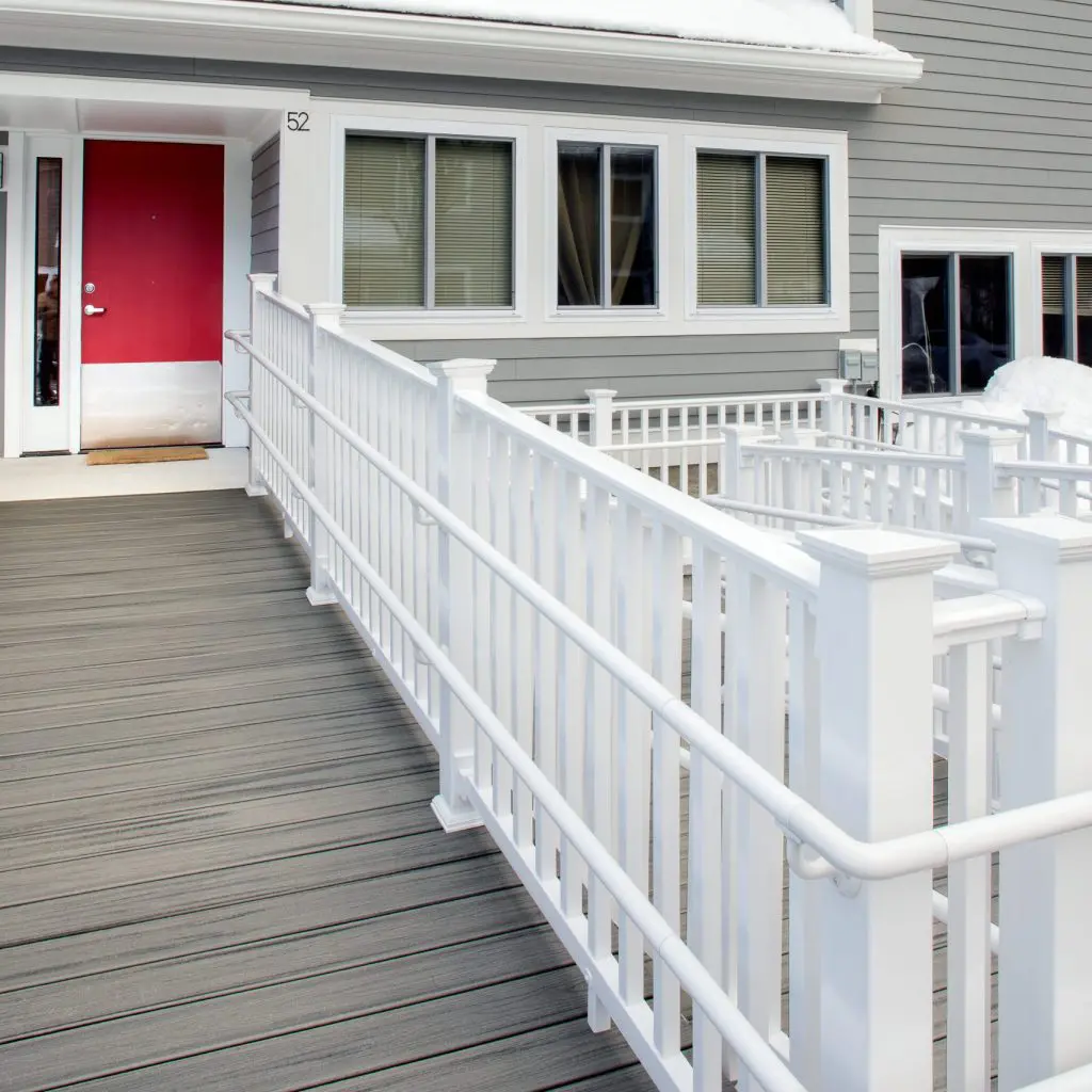 accessible ramp entering the unit