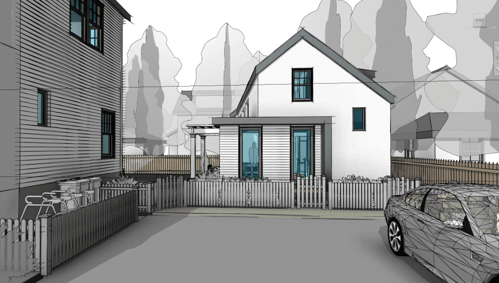 Aging in Place ADU Exterior Artistic Rendering
