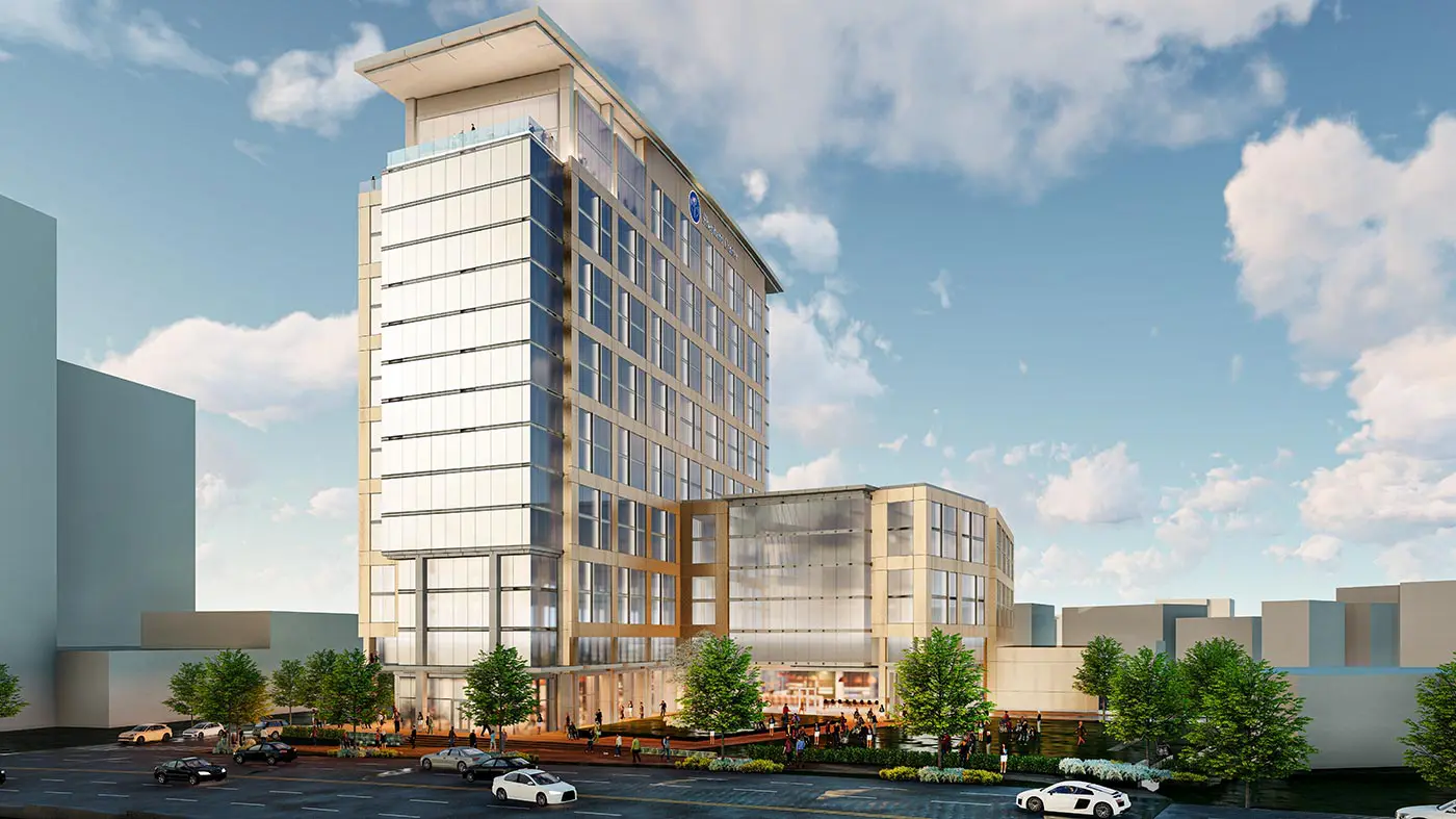 Rendering of the Arthur M. Blank Family Residences.