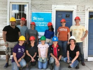 KMA staff wearing hard hats in front of the Northboro worksite